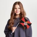 Флаг малый двусторонний Бисау