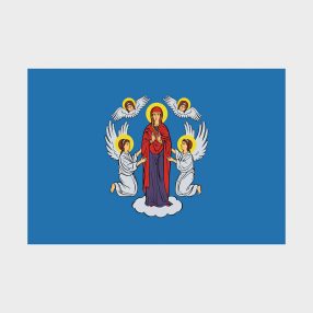 Флаг среднего размера односторонний, прямая печать Минск