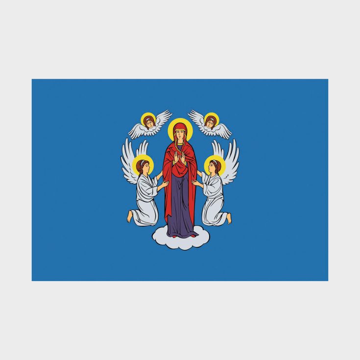 Флаг большой односторонний Минск