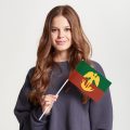 Флаг среднего размера двусторонний Брюссель