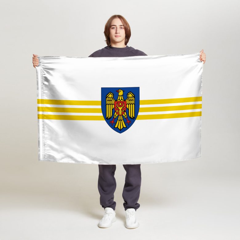 Флаг среднего размера двусторонний Кишинёв