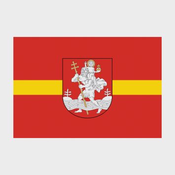 Флаг стандартный односторонний Вильнюс