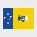Флаг большой двусторонний с подкладкой Канберра