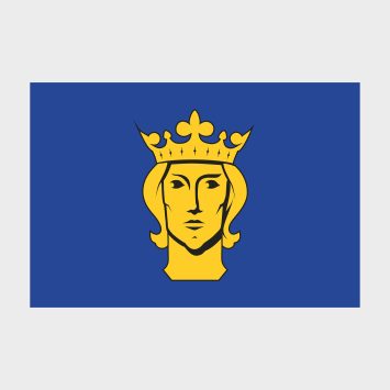 Флаг большой односторонний Стокгольм