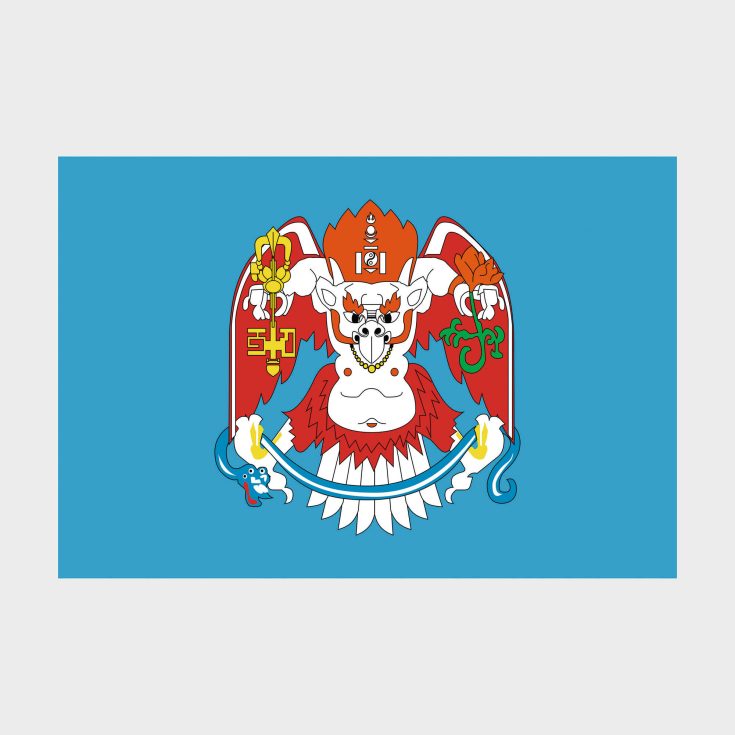 Флаг среднего размера двусторонний, Блэкаут Улан-Батор