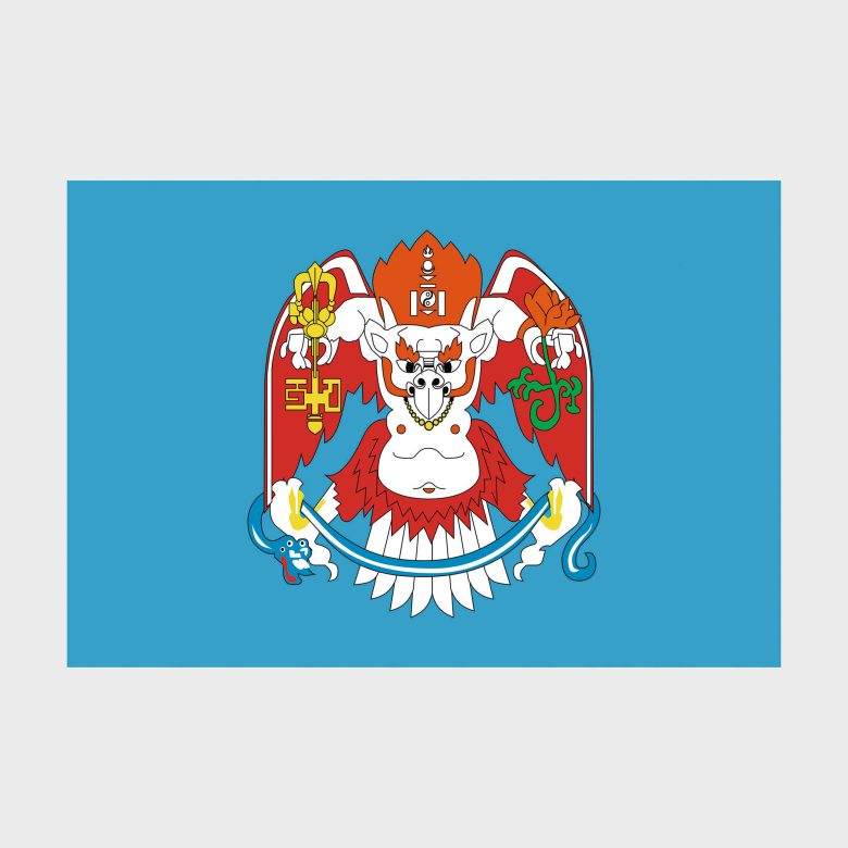 Флаг среднего размера двусторонний, Блэкаут Улан-Батор