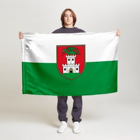 Флаг малый двусторонний Любляна