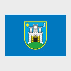 Флаг стандартный двусторонний Загреб