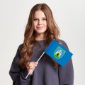 Флаг стандартный двусторонний с подкладкой Загреб