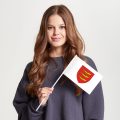 Флаг среднего размера односторонний, прямая печать Бамако