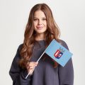 Флаг малый односторонний, Блэкаут Тирана