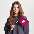 Флаг малый двусторонний Токио