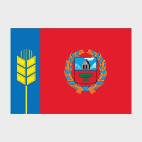 Флаг большой двусторонний с подкладкой Алтайский край