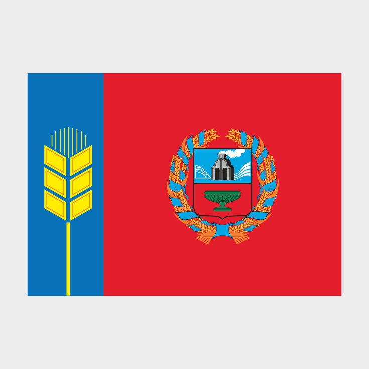 Флаг большой двусторонний Алтайский край
