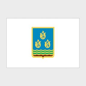 Флаг большой односторонний с прямой печатью Баку