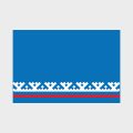 Флаг стандартный односторонний, Блэкаут Ямало-Ненецкий автономный округ (ЯНАО)