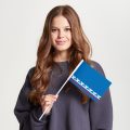 Флаг стандартный односторонний, Блэкаут Ямало-Ненецкий автономный округ (ЯНАО)