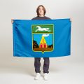 Флаг малый двусторонний с подкладкой Байконур