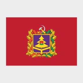 Флаг стандартный односторонний прямая печать Брянская область