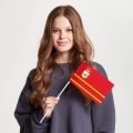 Флаг стандартный односторонний прямая печать Смоленская область