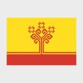 Флаг большой двусторонний с подкладкой Чувашская Республика