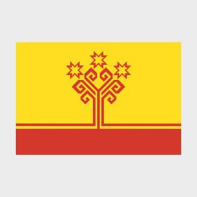Флаг большой двусторонний, Блэкаут Чувашская Республика