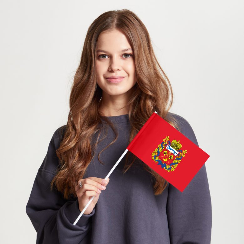 Флаг стандартный двусторонний с подкладкой Оренбургская область