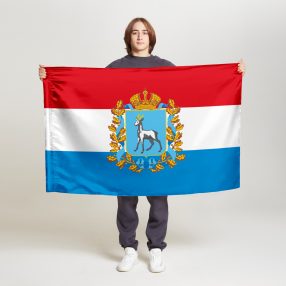 Флаг малый двусторонний Самарская область