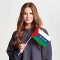 Флаг стандартный двусторонний с подкладкой Тюменская область
