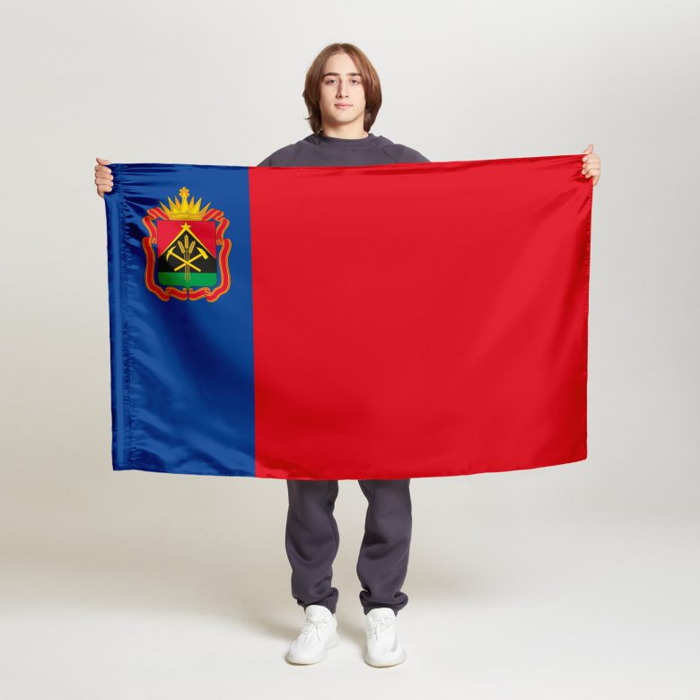 Флаг стандартный двусторонний Кемеровская область — Кузбасс