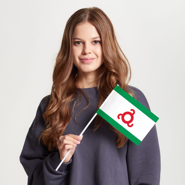 Флаг большой односторонний, Блэкаут Республика Ингушетия