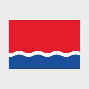 Флаг малый двусторонний с подкладкой Амурская область