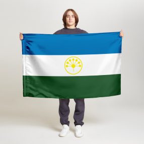 Флаг стандартный односторонний прямая печать Республика Башкортостан
