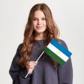 Флаг стандартный односторонний прямая печать Республика Башкортостан