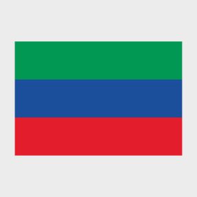 Флаг среднего размера двусторонний Республика Дагестан