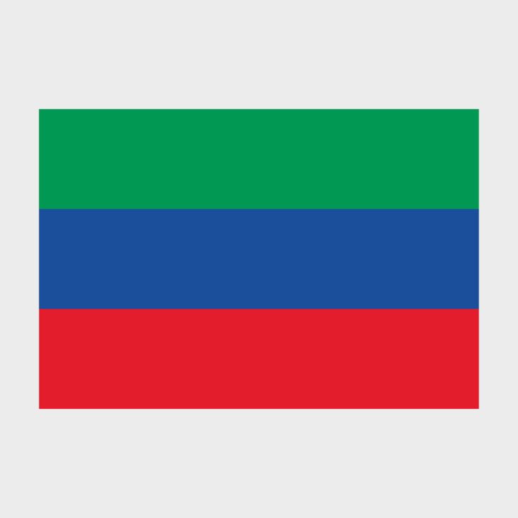 Флаг малый двусторонний, Блэкаут Республика Дагестан