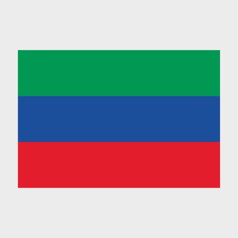 Флаг малый двусторонний, Блэкаут Республика Дагестан