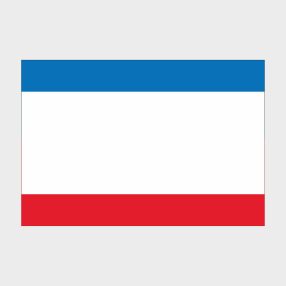 Флаг среднего размера двусторонний Республика Крым