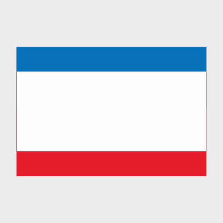 Флаг малый односторонний прямая печать Республика Крым