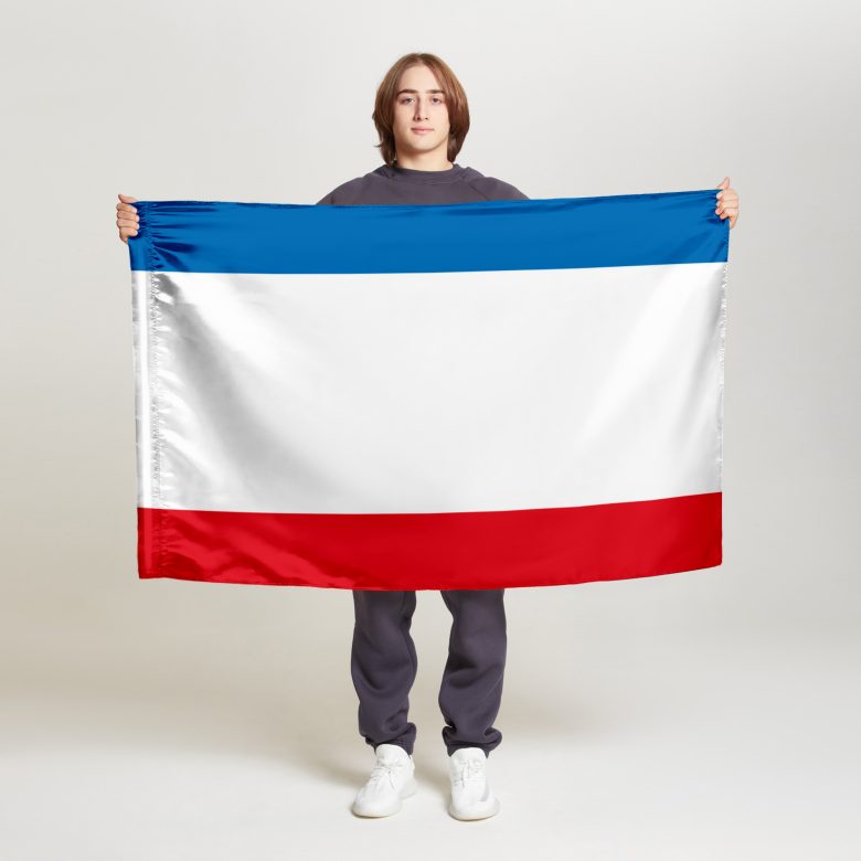 Флаг малый односторонний прямая печать Республика Крым