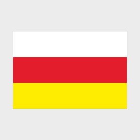 Флаг большой двусторонний Республика Северная Осетия — Алания