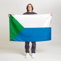 Флаг большой двусторонний Хабаровский край