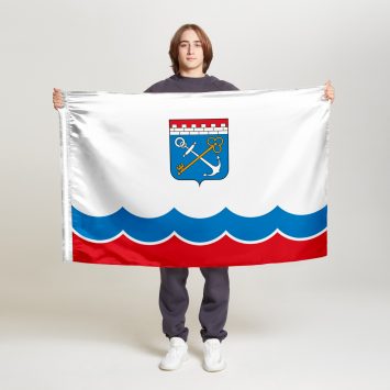 Флаг среднего размера двусторонний Ленинградская область