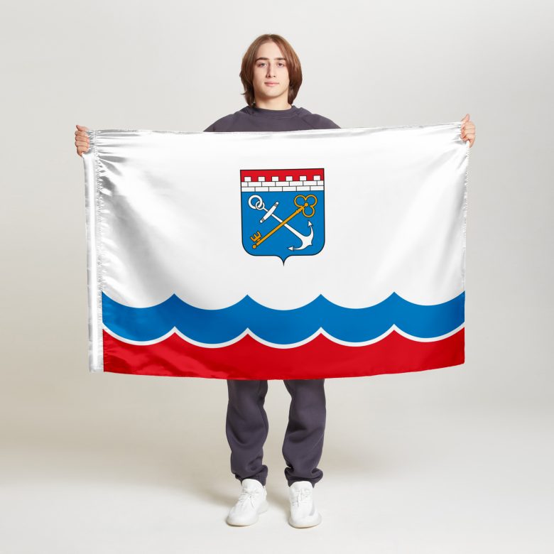 Флаг стандартный двусторонний с подкладкой Ленинградская область