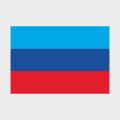 Флаг стандартный односторонний, Блэкаут Луганская Народная Республика (ЛНР)