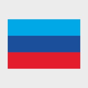 Флаг большой двусторонний Луганская Народная Республика (ЛНР)