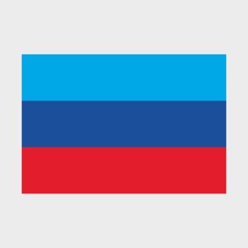 Флаг малый односторонний Луганская Народная Республика (ЛНР)