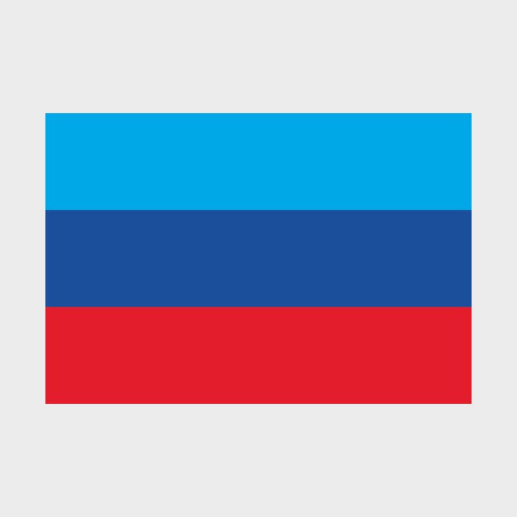 Флаг стандартный односторонний, Блэкаут Луганская Народная Республика (ЛНР)