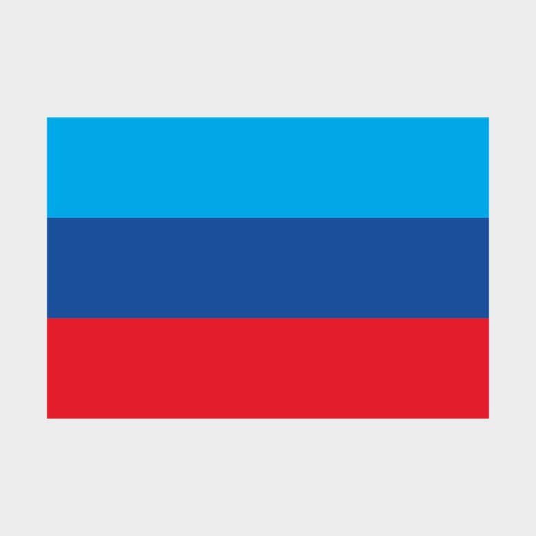 Флаг стандартный односторонний, Блэкаут Луганская Народная Республика (ЛНР)