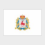 Флаг среднего размера односторонний, прямая печать Нижегородская область